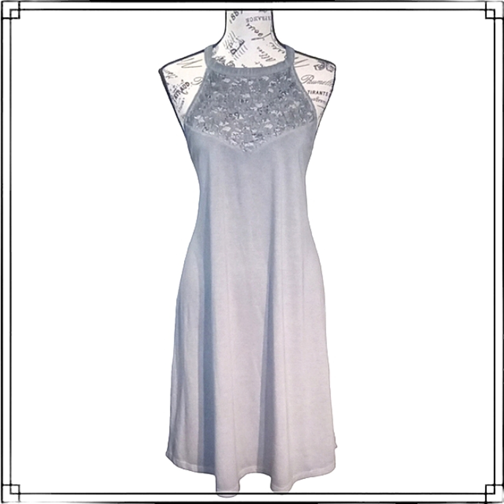 Mudd Olive Green Knee Length Halter Dress Size XL